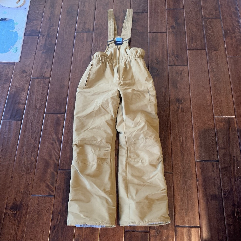 Iceburg Outerwear Youth XL Insulated‎ Snow Bibs Tan